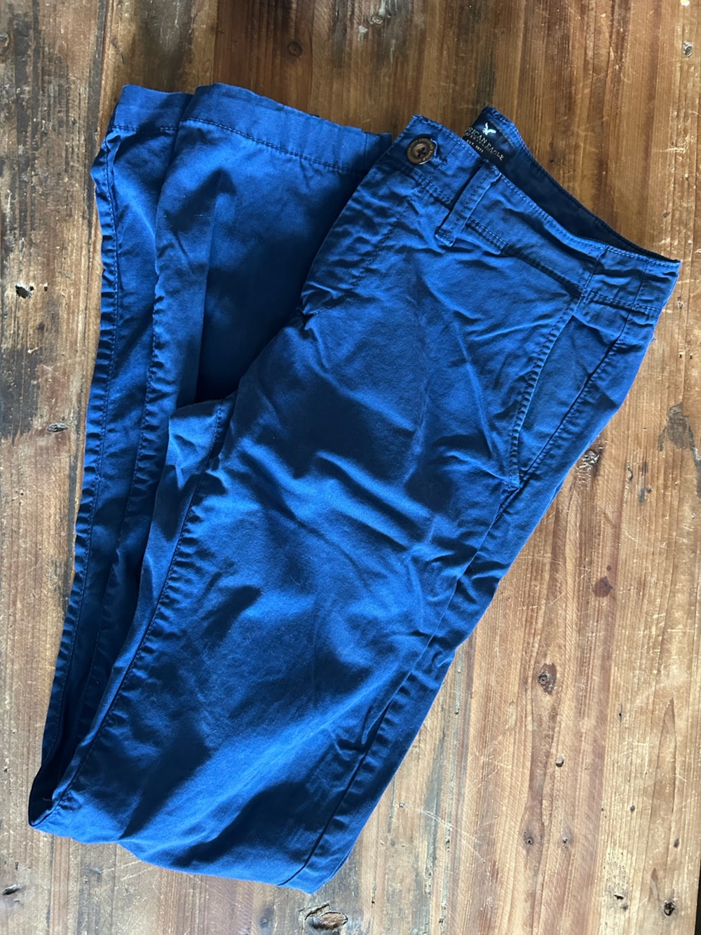 Men's Casual Chino Pants - Navy Blue